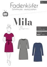 Papierschnittmuster Kleid Mila Fadenkäfer